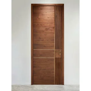 Eco-Friendly Modern Wooden Entrance Solid Wood Room Internal Security WPC PVC Interior Veneer Entry Door Durable