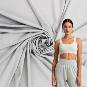 Sustainable Eco-Friendly 200GSM Quick-Drying Stretch Sportswear Fabric 68%Nylon 32% Spandex Yogawear Apparel Fabric