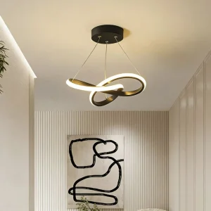 Modern Minimalist Irregular Led Pendant Lamp Creative Small Pendant Light for Entryway Corridor Bedroom