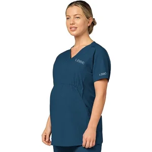 Wholesale Women V-Neck Maternity Scrubs Set