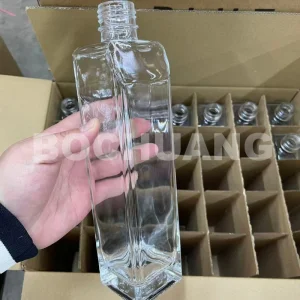 330ml 500ml 700ml 750ml 1000ml Flint Glass Bottles for Sparkling Water Still Water Mineral Water Natural Spring Water Drinking Water
