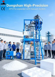 Equipamento de Expansão Prévia de Espuma EPS de Poliestireno com Estrutura de Aço Inoxidável para Fábricas de Caixas de Embalagem