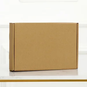 Caixa de presente de papelão dobrável marrom kraft