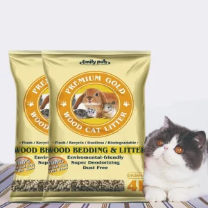 100% Natural Pine Wood Pellets Cat Litter for Small Animals