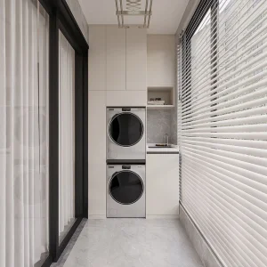 Factory High Quality Custom Style Balcony Cabinet Waterproof Laundry Room Sink Cabinet