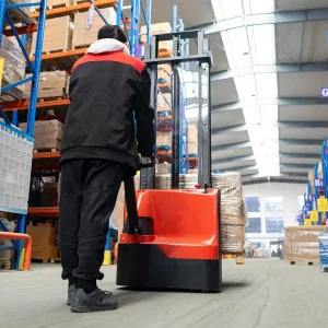 Mini Electric Pallet Stacker with Small Turning Radius for Efficient Material Handling Forklift