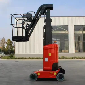 New 9m Single Pole Self-Propelled Hydraulic Telescopic Arm Manned Aerial Work Platform Picking Elevator