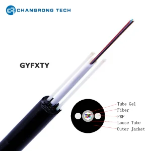 Non-Metallic Non-Armored Uni-Tube Single Mode Gyfxy GYFXTY Fiber Optic Cable