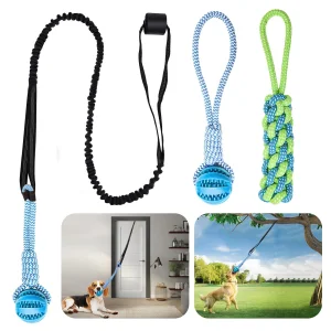 Interactive Dog Tug-of-War Toys Set