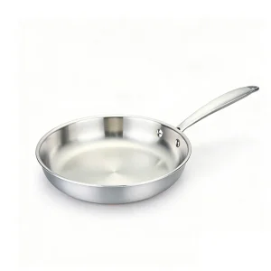 Tri-Ply Full Clad Stainless Steel Frying Pan Skillets Oven Safe Professional Cookware Induction Compatible