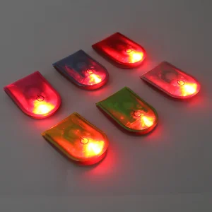 USB Luminous Reflective Magnet LED Clip Light Night Running Hiking Safety Warning Rechargeable IP65 Waterproof 6000K Daylight