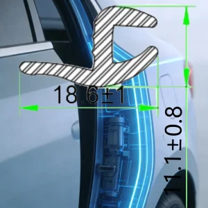 High Quality Car Sun Roof Extrusion EPDM Rubber Product Seal Strip Pb07A/D