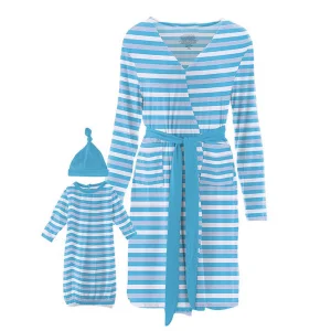 Pijamas de maternidad y lactancia personalizados con logo de cliente OEM y conjunto de pijamas de bambú para bebé