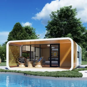 Cápsula da Maçã Prefabricada Casa Moderna de Férias