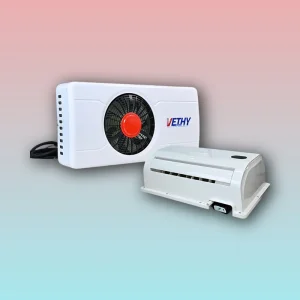 Vethy Vx3000sp High Capacity Cooling System with Dual Rotor Design R134A Refrigerant and Noise Reduction for off-Grid Truck Essential Parking Cooler