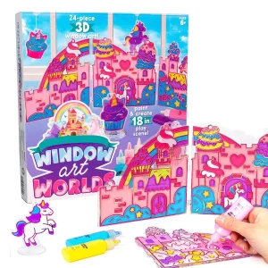 Acrylic Drawing Gift and Crafts Custom Toy Holiday Decoration Non Toxic 3D Window Art Craft Kit for Kids