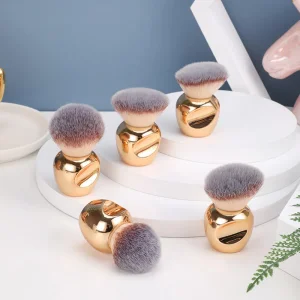 Pincéis de Maquiagem de Fundação Grande, Pincéis de Arte para Unhas, Cuidados com o Corpo, Iluminador, Bronzear, Pincel Kabuki com Brilho
