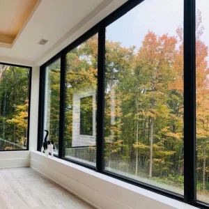 Modern Design Energy-Efficient Fixed Swing Picture Window Aluminum Alloy Casement Window Soundproof Heat Insulation for Villa