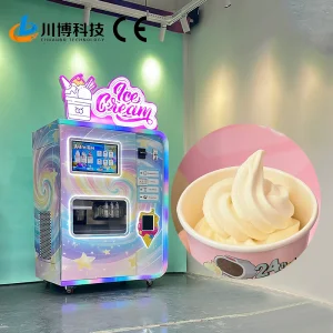 Double Cylinder Soft Ice Cream Vending Machine
