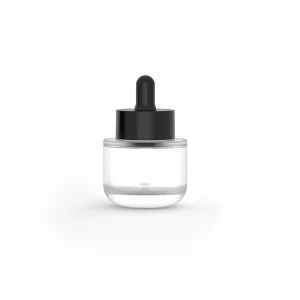 Eco Friendly 15ml Frosted Glass Serum Bottle