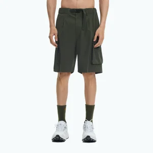 Men's Quick-Drying Cargo Shorts for Outdoor Sports - Cool, Breathable Casual Pants for Spring &amp; Summer Olive Green