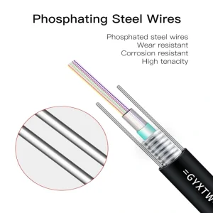 Loose Tube 2 4 8 12 Core G652D G657A Fiber Optic Cable GYXTW