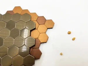 Factory Sale Aluminium Mosaic Tile, Self-Adhesive Metal Backsplash Peel and Stick Tile for Kitchen Customized Pattern High Quality Easy Installatiaon