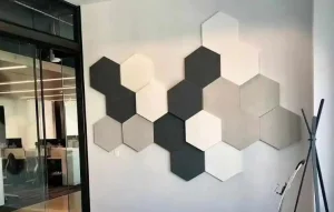 High-Quality Hexagonal Wood Polyester Hexagonal Sound Insulation Board Decorative Sound Insulation Board