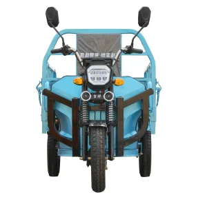 Triciclo eléctrico de carga agrícola de tres ruedas para adultos y transporte de mercancías pesadas