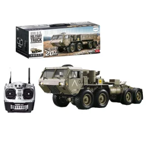 TRASPED P802 RC Car 8x8 17CH Remote Control Truck Model 1/12 High Quality Military Rock Crawler Toy Cars Sound Light for Adult