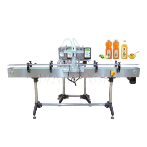 Gzd-100/2 Automatic Digital Bottle Filler Soy Sauce Gear Pump Juice Liquid Bottle Filling Machine with Conveyor