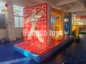 Customized Thicken PVC Human Body Through The Wall for Team Building Games, Outdoor Inflatable Sports Equipment