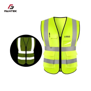 Factory Price Multi Pocket Road Reflective Work Vest Safety Vest