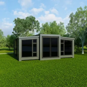 off-Grid Living Expandable Container House with Solar System Prefabricated Tiny Home