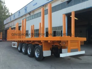 Three /Four Axles Transport Wood Log Semi Truck Trailer