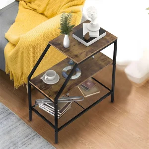 Mesa de cabeceira multifuncional de metal moderna