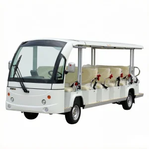 14-Seats Electric Sightseeing Car for Airport School Tourism Reception Shuttle Bus CE