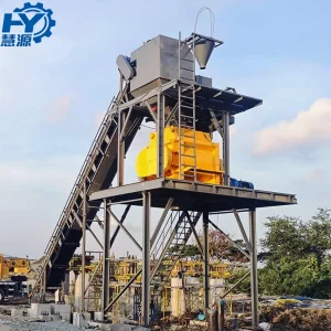 Hzs60 Stationary Modular Design Concrete Batching Plant Concrete Mixing Plant