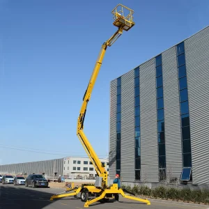 6m-22m Crawler Arm Tracked Trailer Towable Boom Lift Working Height 8m-22m Articulated Towable Cherry Picker Trailer Mounted Jib Machine Boom Lift Man Lift