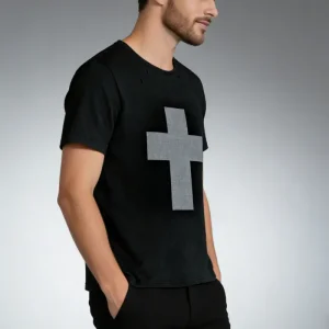 High-Quality Customize Men Contrast Color Round Neck T-shirt