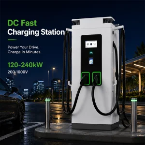 120kw شاحن سريع للسيارات الكهربائية خارجي حل شحن مزدوج المخرج