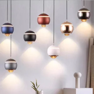 Modern Luxury Europe Design Hanging Aluminum LED Chandelier Pendant Lights for Home &amp; Commercial Use Long Tube Shape