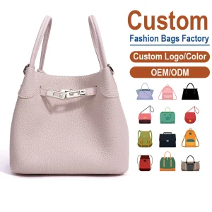 High Quality Genuine Leather Lady England Women's Bucket Bag