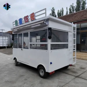 Mobile Food Trucks Snack Food, French Fries, Coffee and Hamburger Trailer