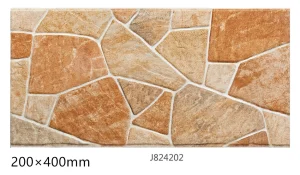 200*400mm Rustic Stone Ceramic Finish Tile for Decorative