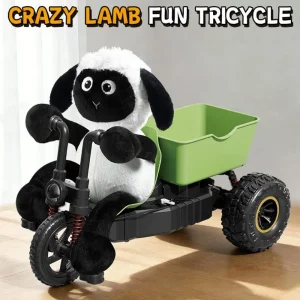 Cute Sheep Design Remote Control Tricycle RC Toy Simulation Car Model Remote Control Stunt Motorcycle Toys Funny Radio Control Car Toys