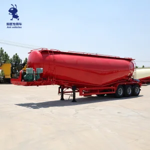 V Type Dry Bulk Cement Tanker Semi Trailer Transport Powder Bulker Tank Truck Semi-Trailer with 3 Axle 40 50 60 Ton for Sale