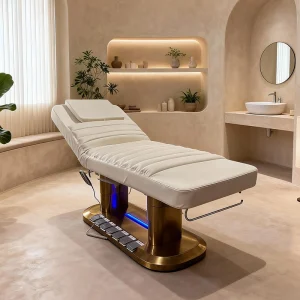 Beauty Bed Manufacturer 4 Motor Cosmetic Treatment Massage Bed with Smart Foot Control