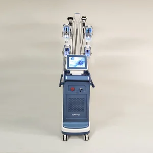 360&deg; Surrounding Cryolipolysis Slimming Machine 4 Handles Fat Freezing + 40K Cavitation + RF + Laser for Salon