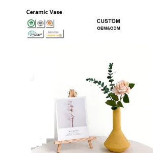 White Ceramic Pomegranate Vase